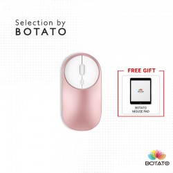 RECHARGEABLE WIRELESS MOUSE Bluetooth & 2.4GHZ Receiver Adjustable Mouse for PC Desktop Laptop Tablet 